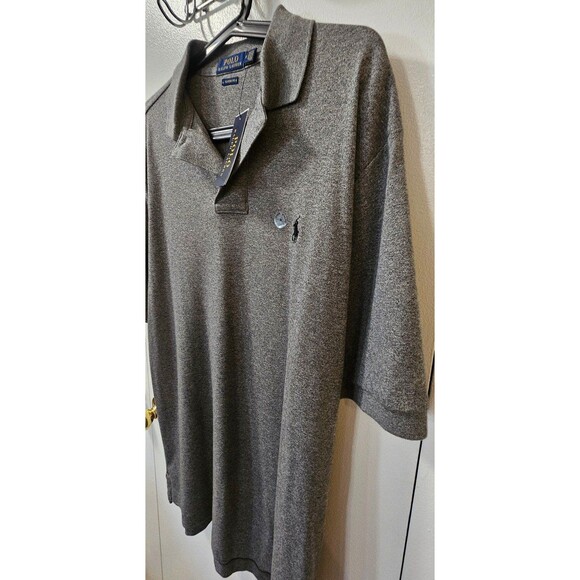 Polo Ralph Lauren Classic Fit Polo Shirt Heather Grey Men's Size Medium - Picture 3 of 15